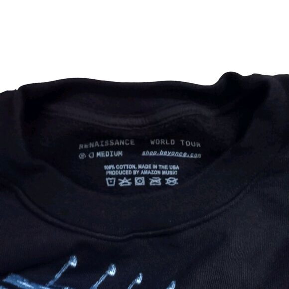 Beyonce Renaissance World Tour Official Merch Sweater Size M Black Pullover New - Picture 3 of 5